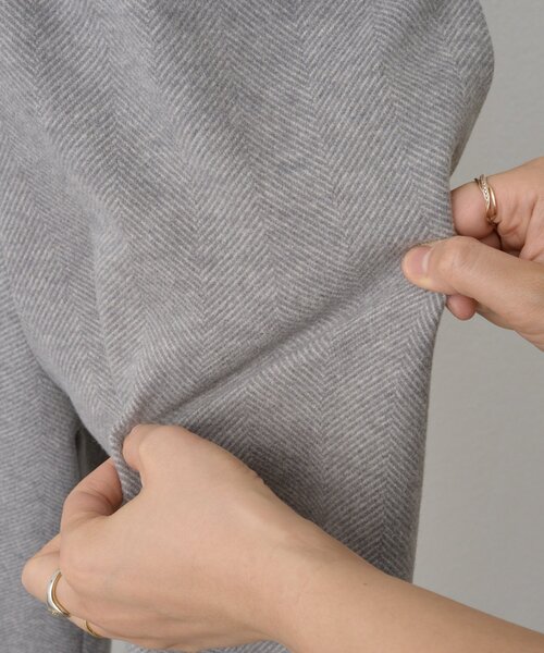 BEARDSLEY（ビアズリー） パンツ ウールライクウエストリブパンツ