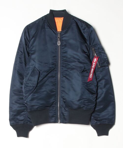 新品タグ付 ALPHA INDUSTRIES MA-1 ジャケット M ネイビー Alpha Industries（アルファ・インダストリーズ） 「ALPHA」 ブルゾン