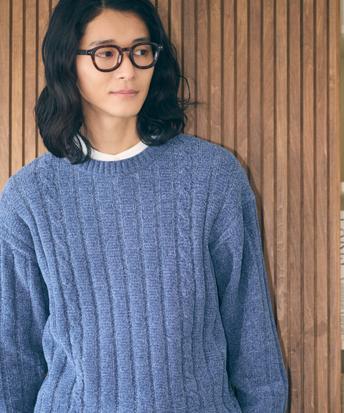 COMME CA ISM（コムサイズム） セーター ニット モール ケーブル入り