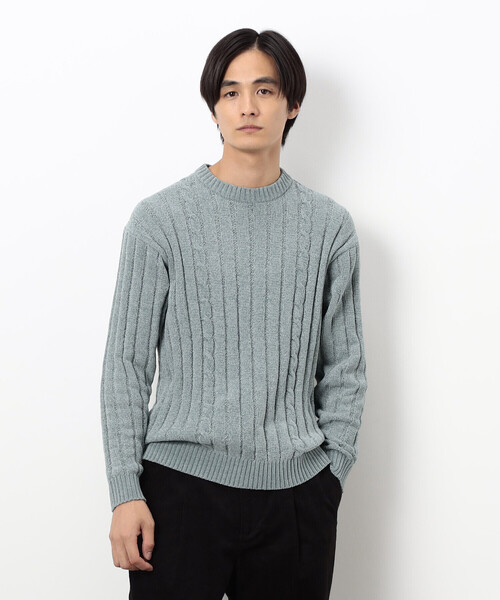 COMME CA ISM（コムサイズム） セーター ニット モール ケーブル入り