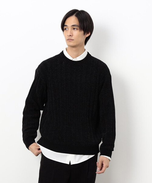 COMME CA ISM（コムサイズム） セーター ニット モール ケーブル入り