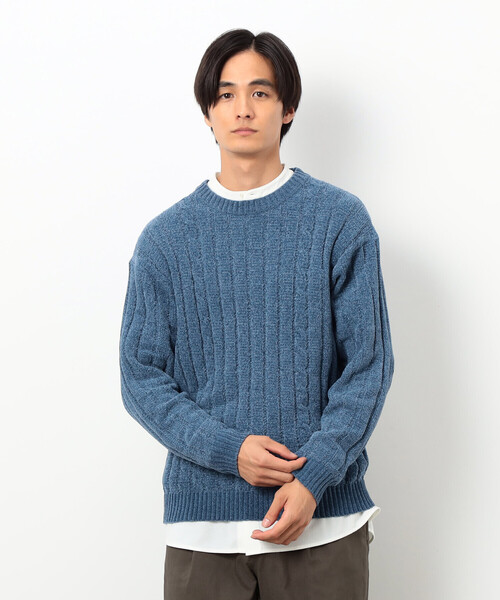 COMME CA ISM（コムサイズム） セーター ニット モール ケーブル入り