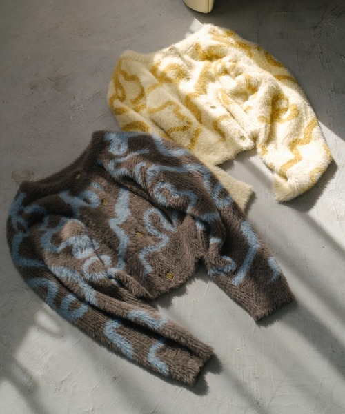 「Kastane」 ニットカーディガン FREE グレー レディース_画像2