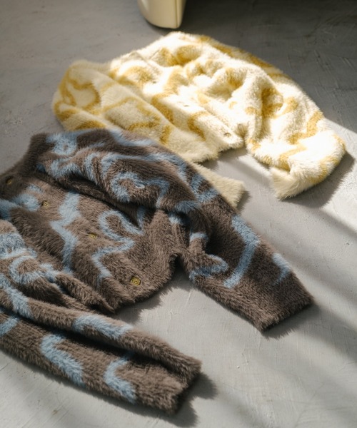 「Kastane」 ニットカーディガン FREE グレー レディース_画像3