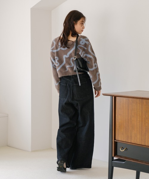 「Kastane」 ニットカーディガン FREE グレー レディース_画像5