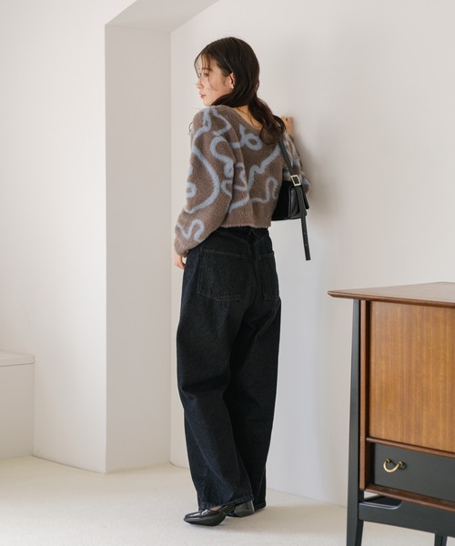 「Kastane」 ニットカーディガン FREE グレー レディース_画像6