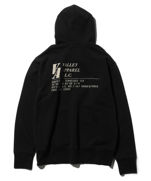 VALLEY APPAREL（バレイアパレル） パーカー バーティカルロゴパーカー