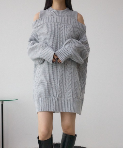 AZUL BY MOUSSY（アズールバイマウジー） ニット セーター オープン