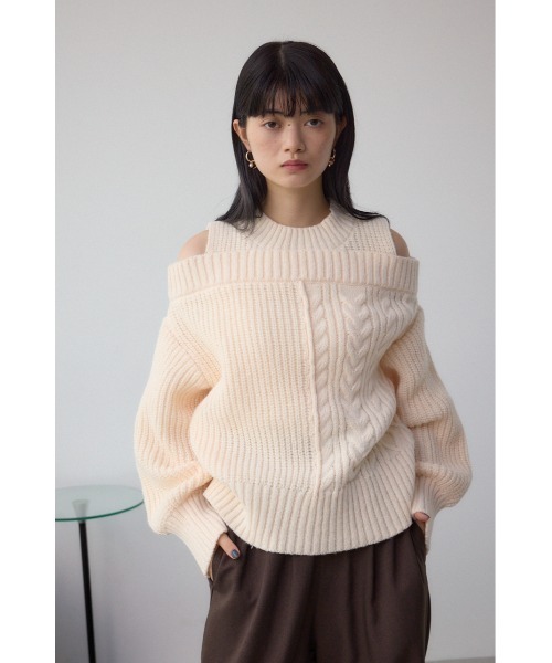 AZUL BY MOUSSY（アズールバイマウジー） ニット セーター オープン