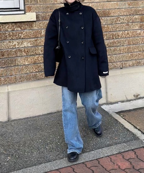 Dolce & Gabbana 青 ピーコート　新品 DOLCE&GABBANA コート Pコート ダブルブレスト ブラック - メルカリ