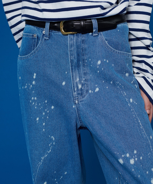 「ONCILY」 デニムパンツ SMALL チャコールグレー メンズ_画像6