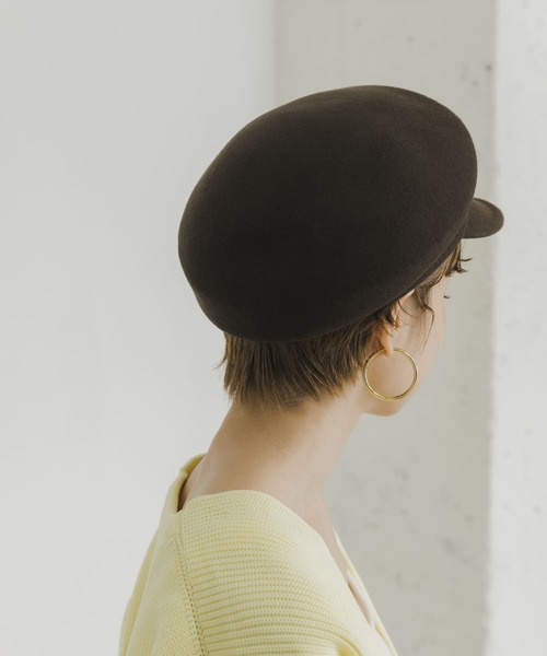 「URBAN RESEARCH」 キャスケット - ダークブラウン レディース_画像4