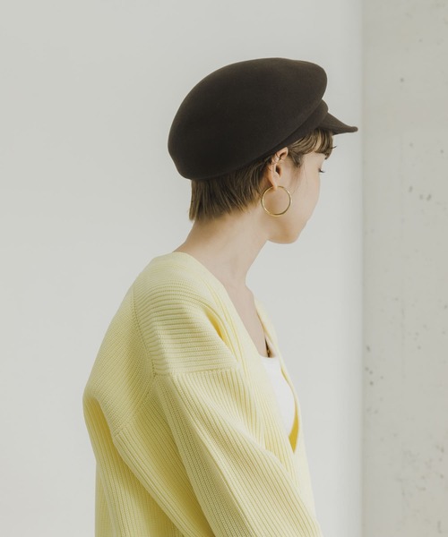 「URBAN RESEARCH」 キャスケット - ダークブラウン レディース_画像6