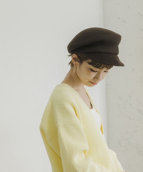 「URBAN RESEARCH」 キャスケット - ダークブラウン レディース_画像9