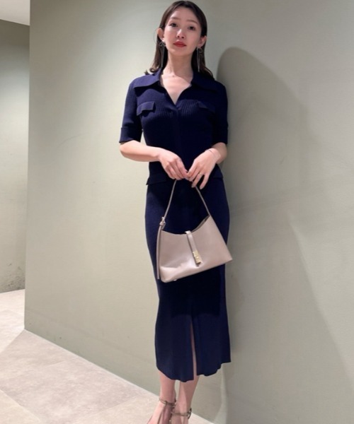 SNIDEL（スナイデル） ニットワンピース ONE SIZE ホワイト レディース