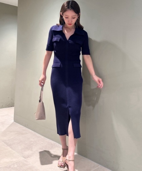 SNIDEL（スナイデル） ニットワンピース ONE SIZE ホワイト レディース