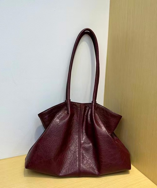 NuNuNa トートバッグ 「NuNuNa」合成皮革ヴィンテージライクトート