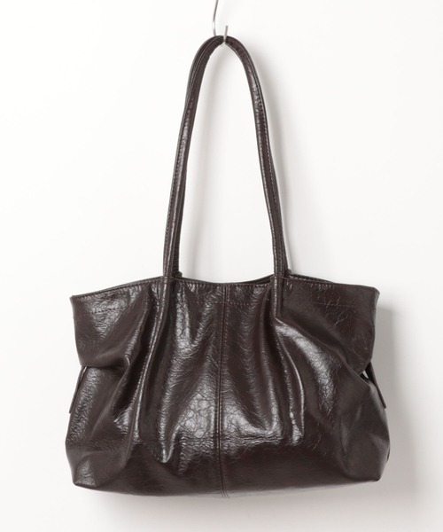 NuNuNa トートバッグ 「NuNuNa」合成皮革ヴィンテージライクトート