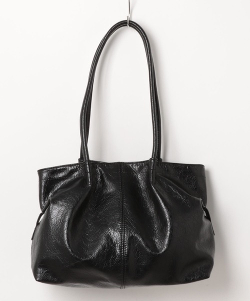 NuNuNa トートバッグ 「NuNuNa」合成皮革ヴィンテージライクトート