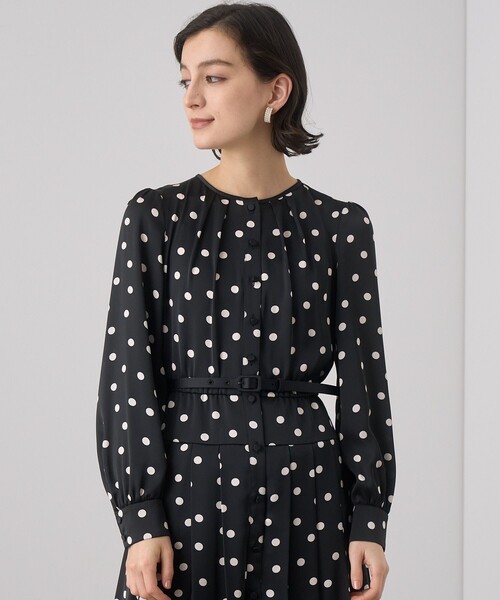 新品　ANAYI ビジュー付ワンピース　ブラック　38 ANAYI（アナイ） 7分袖ワンピース 38 ブラック レディース : ZOZOTOWN