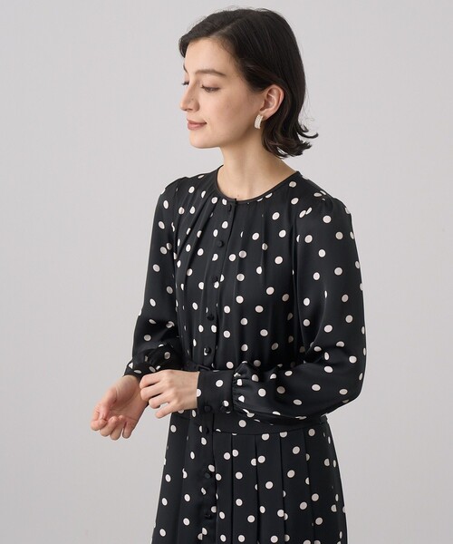 アナイ　ワンピース　　38 黒　　定価37400円 ANAYI（アナイ） 7分袖ワンピース 38 ブラック レディース : ZOZOTOWN