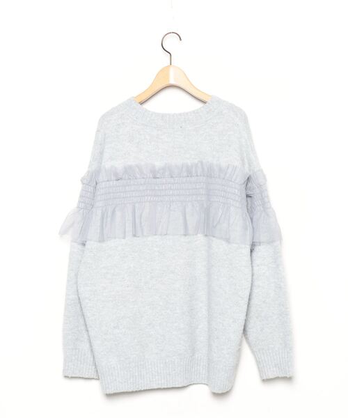 「Ezick」 長袖ニット FREE ライトグレー レディース_画像2