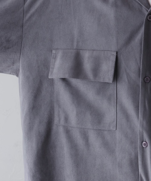 「epnok」 長袖シャツ LARGE チャコールグレー メンズ_画像7