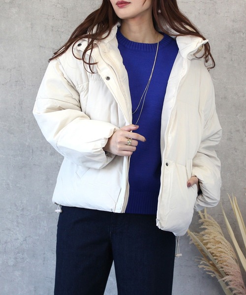 Emma（エマ） ダウンコート ダウンジャケット スタンドフードフェイク