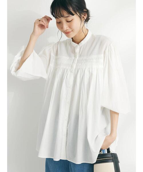 「CRAFT STANDARD BOUTIQUE」 長袖ブラウス FREE オフホワイト レディース_画像2