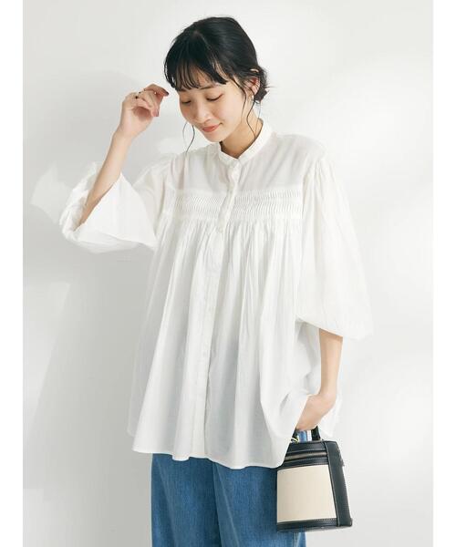 「CRAFT STANDARD BOUTIQUE」 長袖ブラウス FREE オフホワイト レディース_画像6
