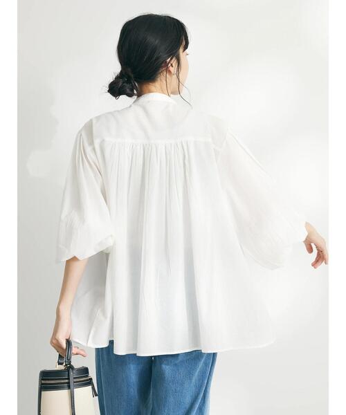 「CRAFT STANDARD BOUTIQUE」 長袖ブラウス FREE オフホワイト レディース_画像7