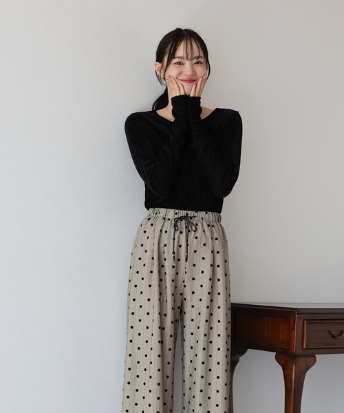 「BLUEEAST」 イージーパンツ MEDIUM グレー レディース_画像6