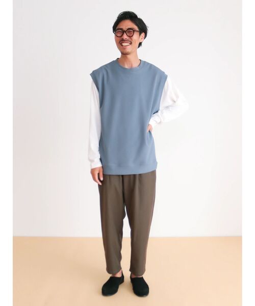 「CRAFT STANDARD BOUTIQUE」 イージーパンツ FREE アイボリー メンズ_画像6