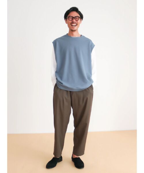 「CRAFT STANDARD BOUTIQUE」 イージーパンツ FREE アイボリー メンズ_画像7