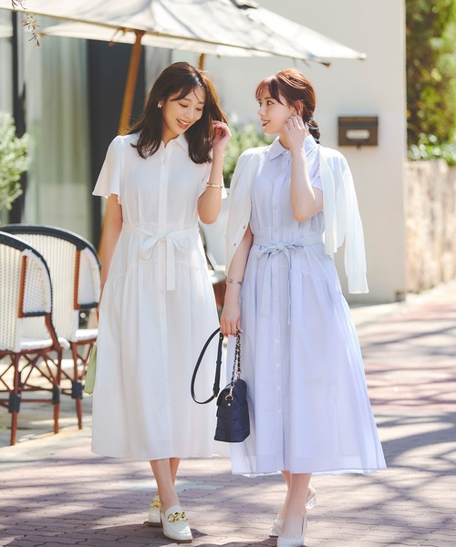 「LAISSE PASSE」 7分袖ニットカーディガン MEDIUM スモークピンク レディース_画像4