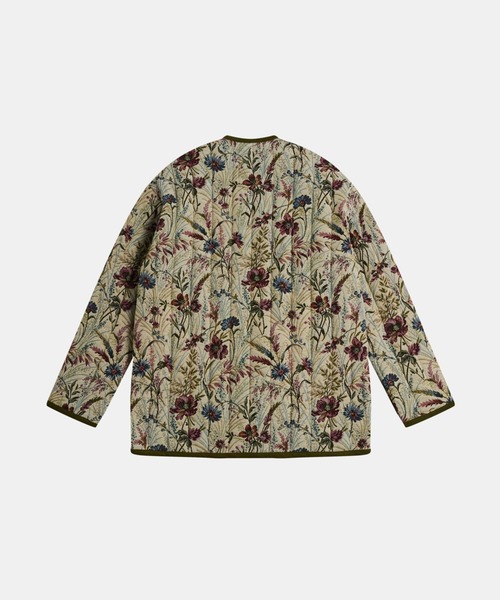 「LAVENHAM」 ノーカラージャケット 8 ブラウン レディース_画像4