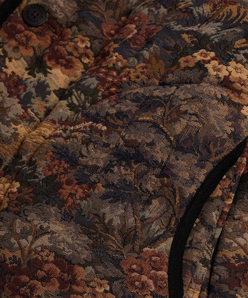 「LAVENHAM」 ノーカラージャケット 8 ブラウン レディース_画像5