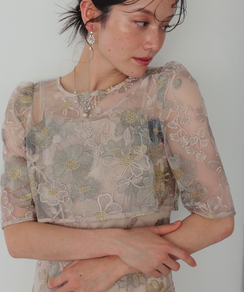 「Dorry Doll」 半袖ワンピース MEDIUM ピンク レディースの画像