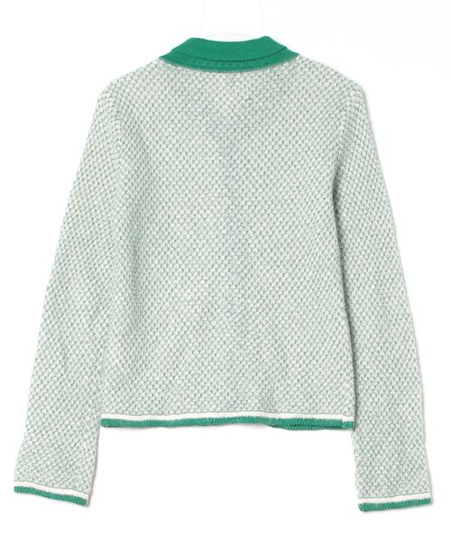 6」 ニットカーディガン - グリーン レディース Cardigan｜TOPS 