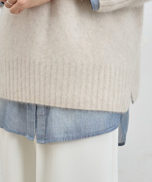 BEARDSLEY（ビアズリー） 長袖ニット FREE ホワイト レディース