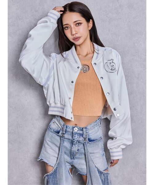 GYDA（ジェイダ） tシャツ GG bijou MOLDラメニットトップス