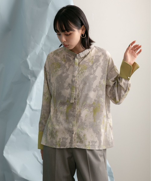 「Eimee Law」 長袖ブラウス 38 ベージュ レディース_画像8