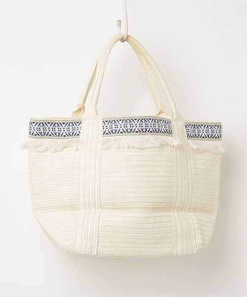 「BAYFLOW」 刺繍ハンドバッグ FREE ベージュ レディース_画像2