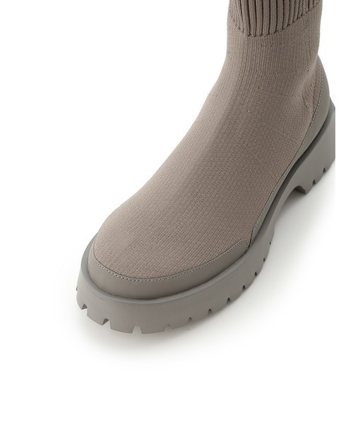 「emmi」 ショートブーツ 25cm グレー レディース_画像3