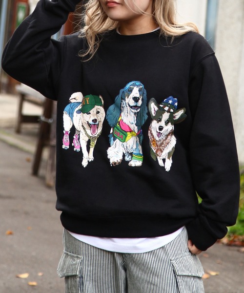 「ZIP FIVE」 「COURO」スウェットカットソー LARGE オートミール レディース_画像9