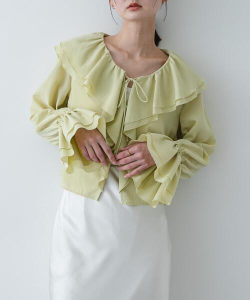 Sense of place ブラウス SENSE OF PLACE by URBAN RESEARCH ブラウス シャツ ラッフルブラウス