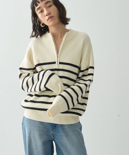 「AMERICAN HOLIC」 長袖ニット L ブラック系その他4 レディース_画像2