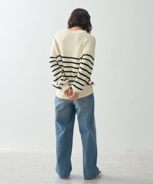 「AMERICAN HOLIC」 長袖ニット L ブラック系その他4 レディース_画像9