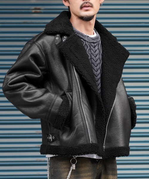 LUXSTYLE（ラグスタイル） ムートンジャケット ムートンコート