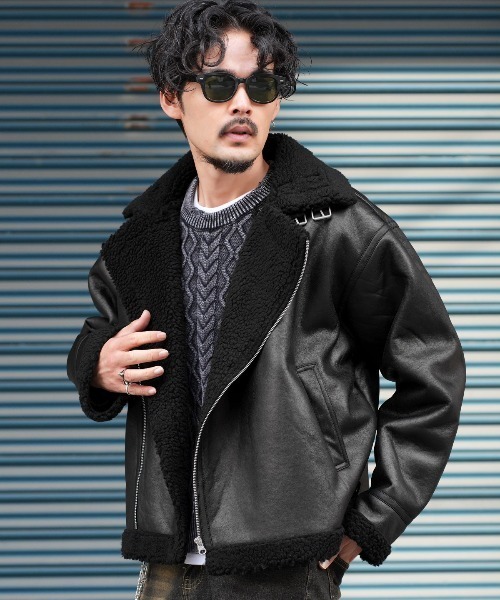 LUXSTYLE（ラグスタイル） ムートンジャケット ムートンコート